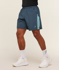 [LIMITLESS_COLOR:STEALTH BLUE/STORM BLUE] GYMSHARK Sport  7" Shorts — STEALTH BLUE/STORM BLUE — vista oficial 1