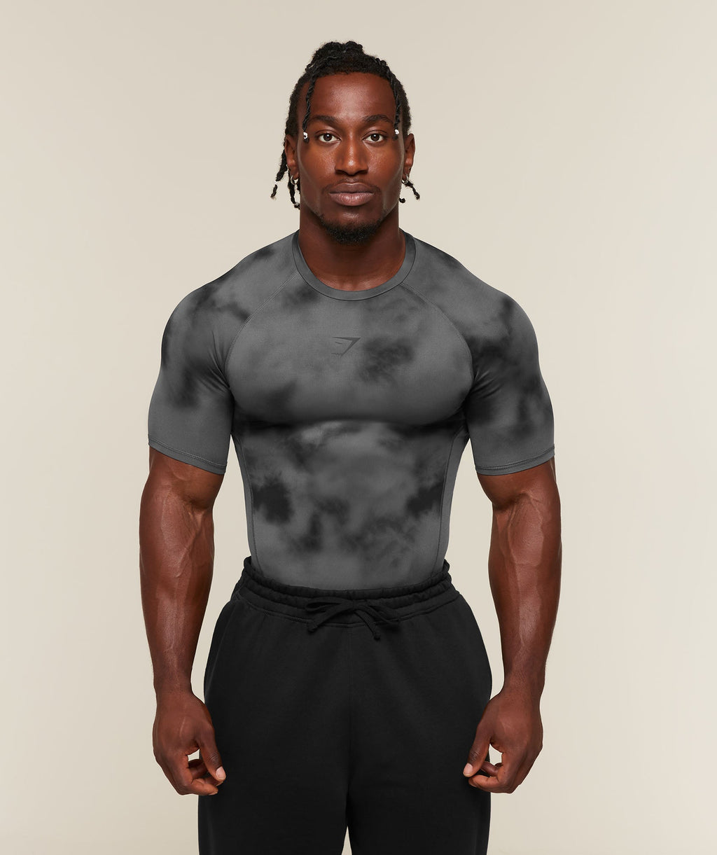 [LIMITLESS_COLOR:DARK GREY] GYMSHARK Element Baselayer T-Shirt — DARK GREY — vista oficial 1