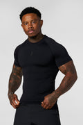 [LIMITLESS_COLOR:BLACK] YOUNGLA 4339 - Forme Compression Tees — BLACK — vista oficial 1