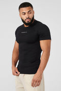 [LIMITLESS_COLOR:BLACK] YOUNGLA 475 SuperVillain Compression Tees — BLACK — vista oficial 1