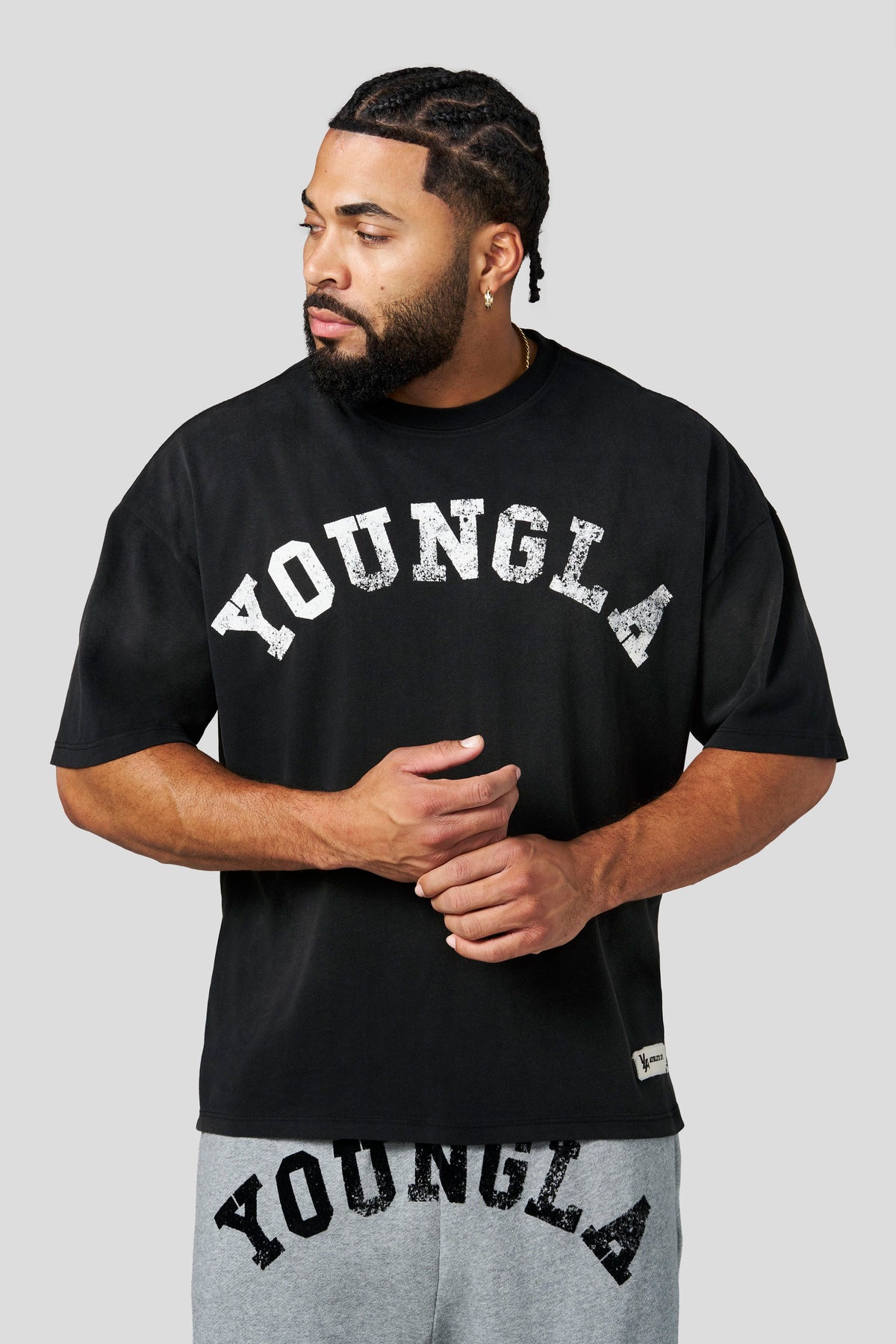 [LIMITLESS_COLOR:BLACK WASH] YOUNGLA 4239 - Arc Collection - Tees — BLACK WASH — vista oficial 1