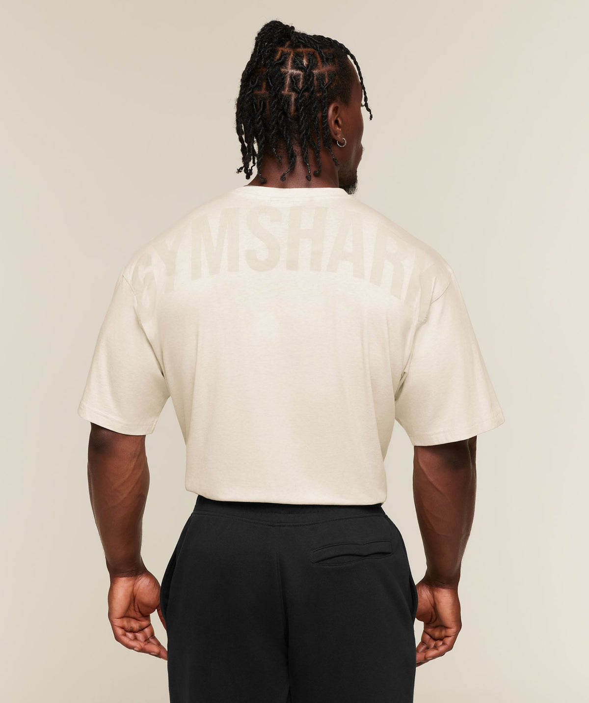 [LIMITLESS_COLOR:BROS CHALK MARL] GYMSHARK Power T-Shirt — BROS CHALK MARL — vista oficial 1