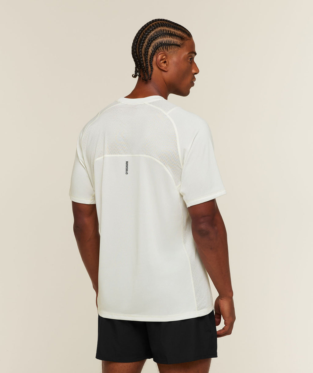 [LIMITLESS_COLOR:SOFT WHITE] GYMSHARK Sport Iteration T-Shirt — SOFT WHITE — vista oficial 3