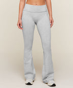 [LIMITLESS_COLOR:SOFT GREY MARL] GYMSHARK CottonMove™ Flared Leggings — SOFT GREY MARL — vista oficial 1