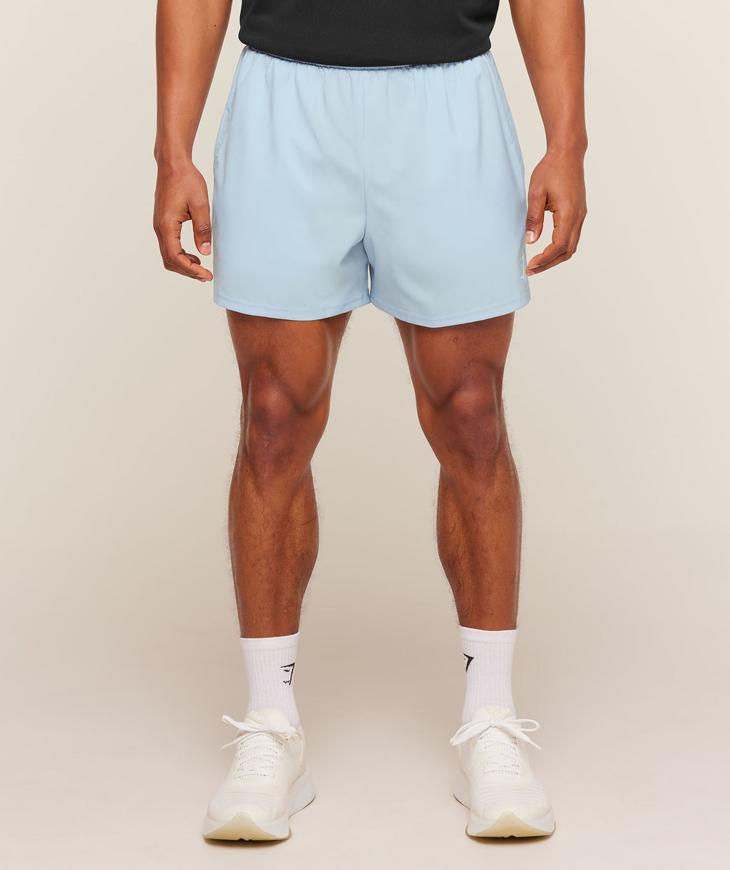 [LIMITLESS_COLOR:CHILLED BLUE/WHITE] GYMSHARK Arrival Contrast Shorts — CHILLED BLUE/WHITE — vista 3
