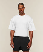 [LIMITLESS_COLOR:WHITE] GYMSHARK Hybrid T-Shirt — WHITE — vista 2