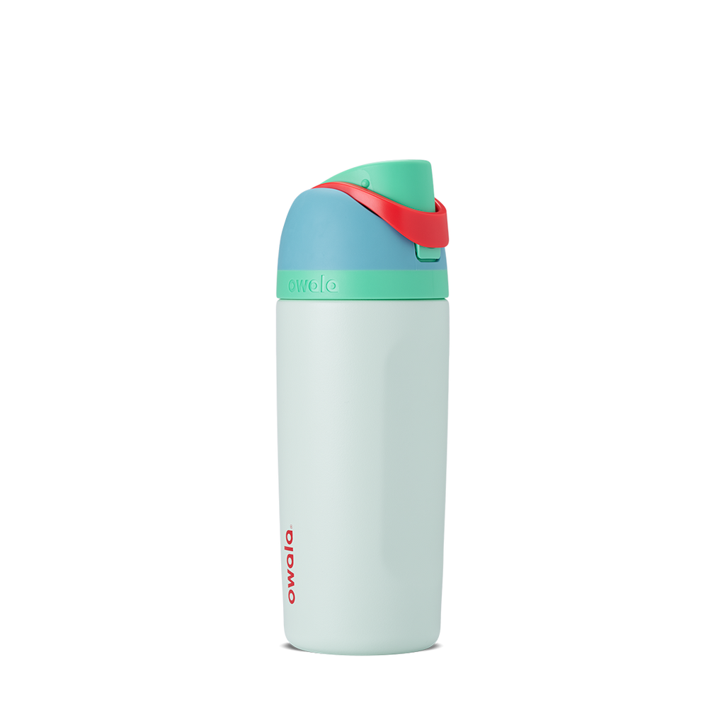 [LIMITLESS_COLOR:RAINFOREST] Owala Kids’ FreeSip 16 oz — RAINFOREST — Vista principal del cuerpo y tapa