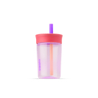 [LIMITLESS_COLOR:LILAC ROCKET] Owala Kids’ Tumbler 15 oz — LILAC ROCKET — Vista principal del vaso plástico de 15 oz