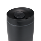 [LIMITLESS_COLOR:VERY, VERY DARK] Owala SmoothSip Slider 12 oz — VERY, VERY DARK — Detalle de boquilla cerrada; archivo especifica 12 oz