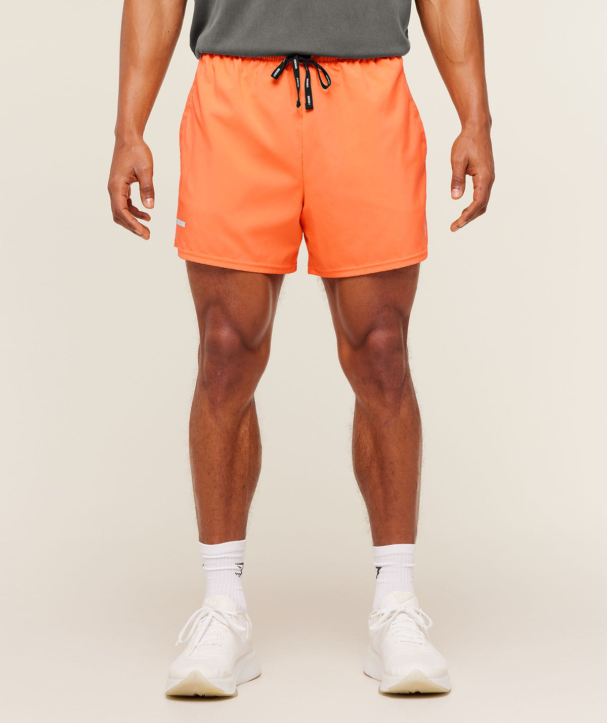 [LIMITLESS_COLOR:DAYGLOW PEACH] GYMSHARK Train 5" Shorts — DAYGLOW PEACH — vista 3