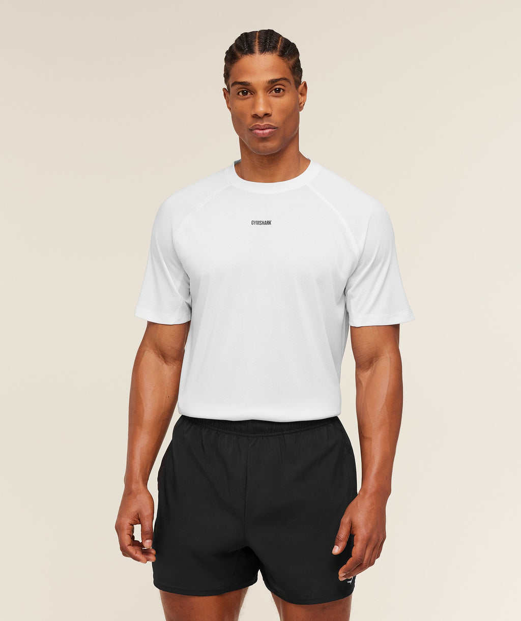 [LIMITLESS_COLOR:WHITE] GYMSHARK Train T-Shirt — WHITE — vista 1