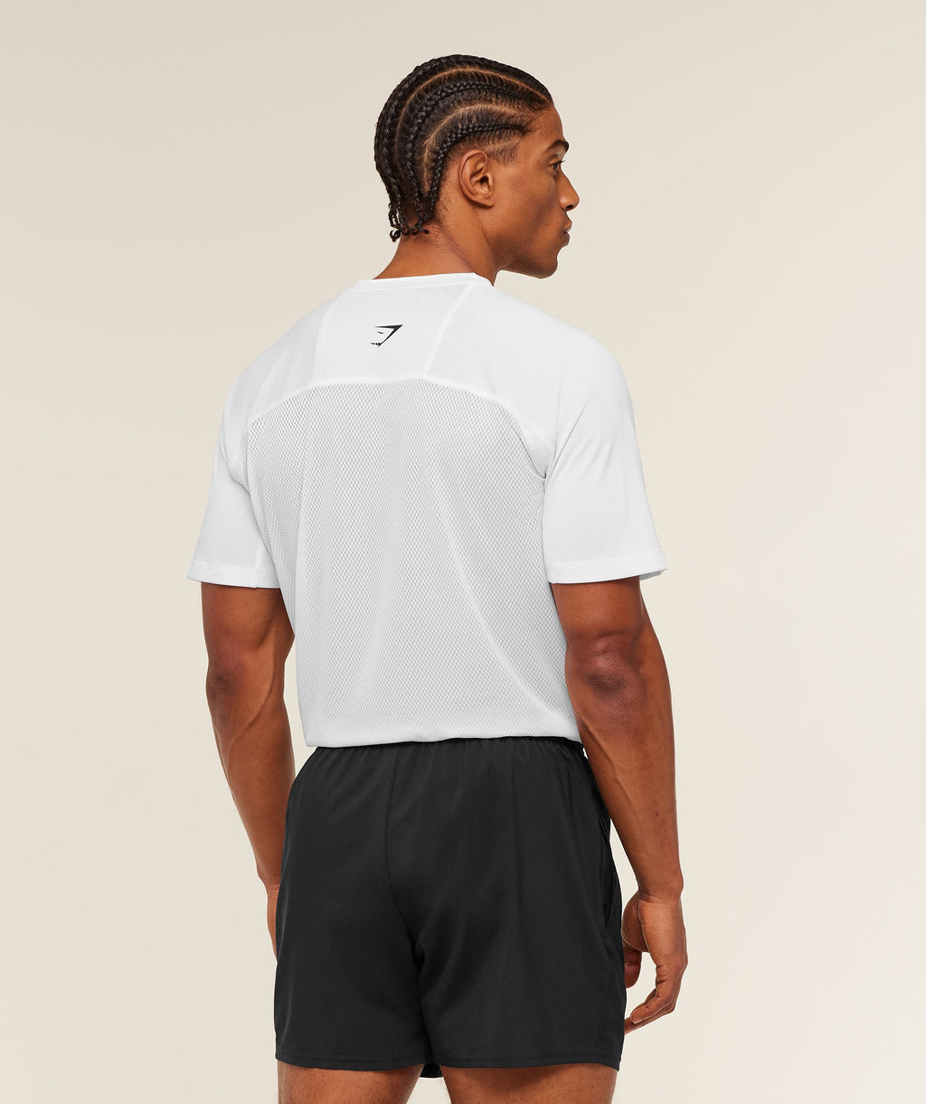 [LIMITLESS_COLOR:WHITE] GYMSHARK Train T-Shirt — WHITE — vista 2