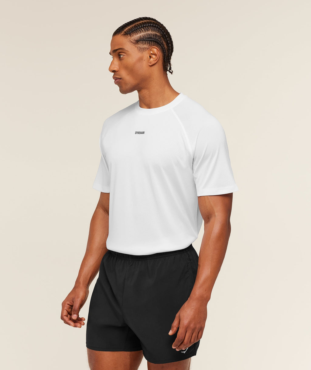 [LIMITLESS_COLOR:WHITE] GYMSHARK Train T-Shirt — WHITE — vista 3